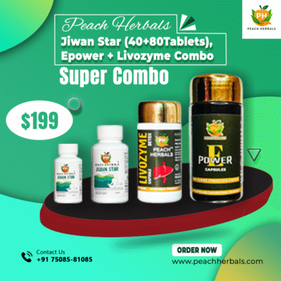 Jiwan Star (40+80Tablets) + Epower + Livozyme Combo