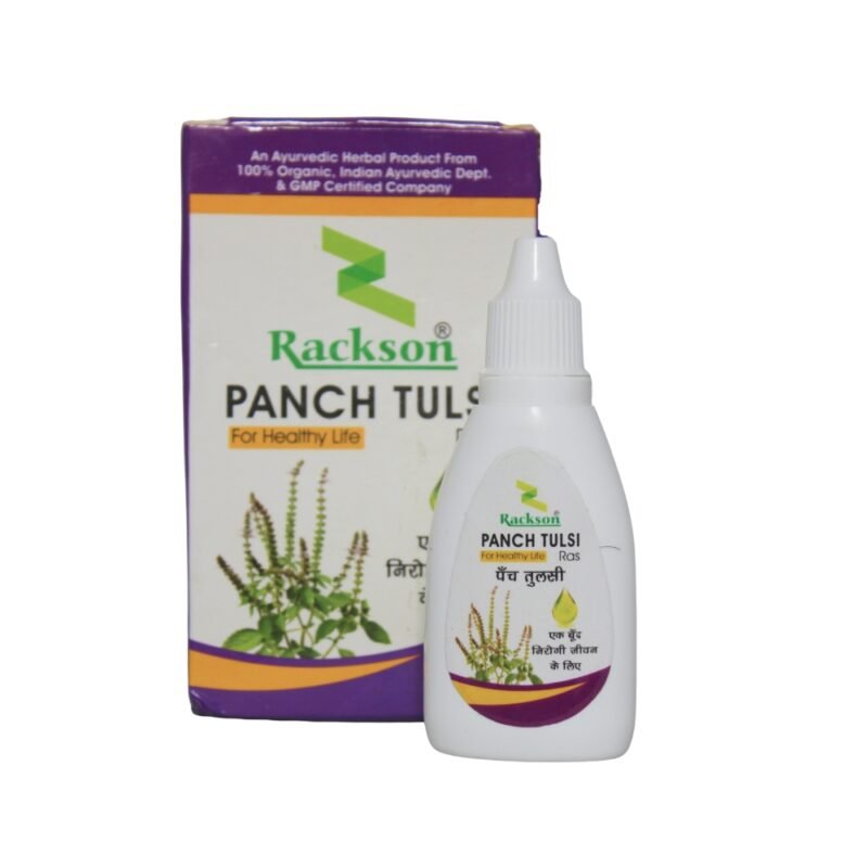 Rackson Panch Tulsi Ras – 100% Organic Ayurvedic Herbal Tonic for Healthy Life
