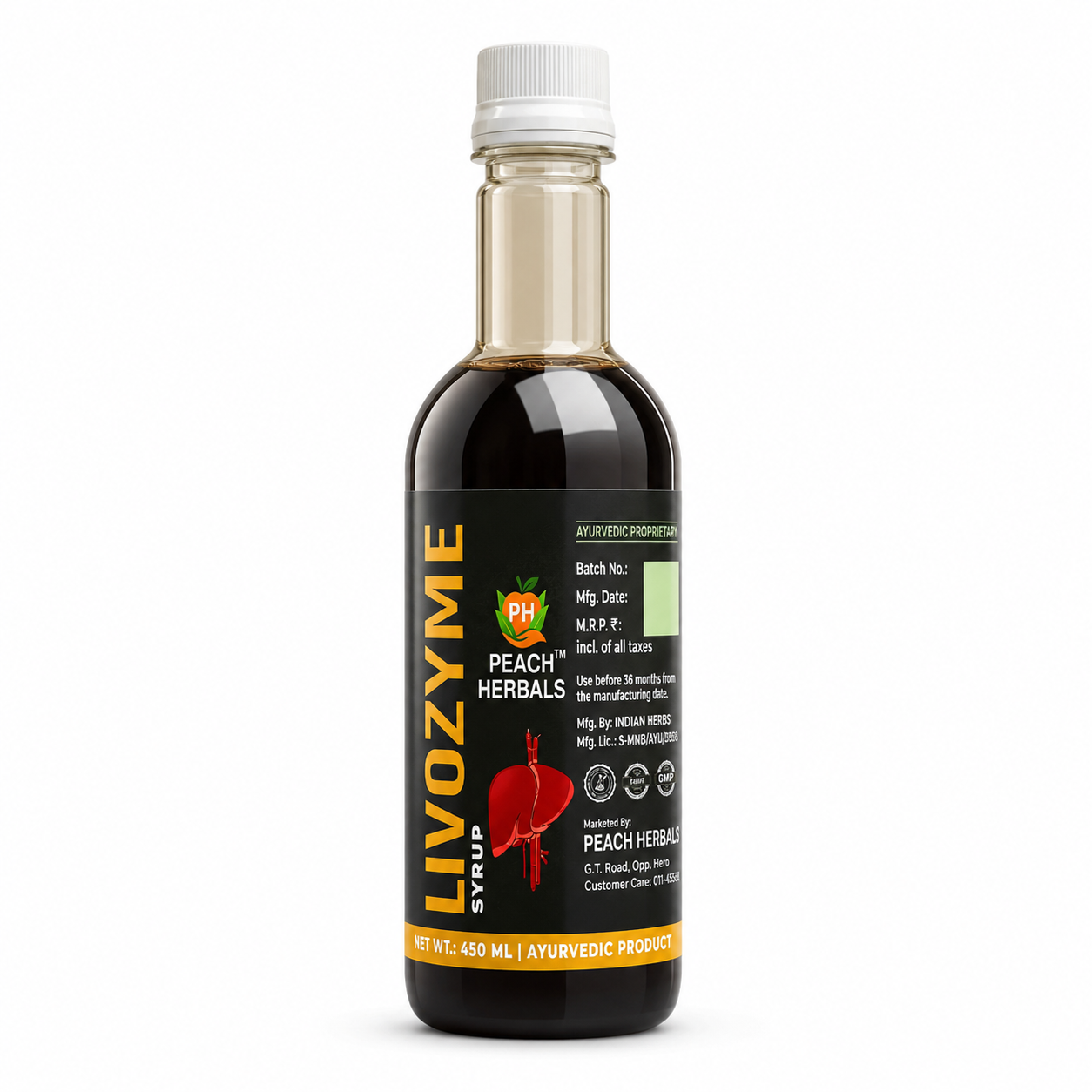 Peach Herbals Livozyme Syrup
