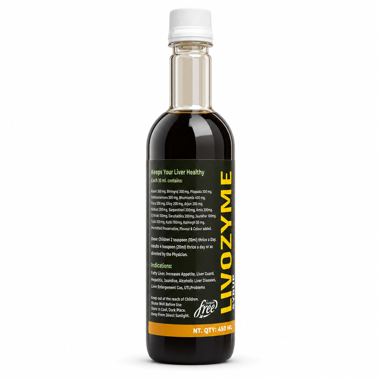 Peach Herbals Livozyme Syrup for Liver Support | Ayurvedic Herbal Liver Tonic - Image 2