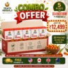 Peach Herbals Sea Buckthorn Powder Combo Pack containing 5 boxes with 30 sachets each featuring Sea Buckthorn, Moringa and Grape Seed Extract